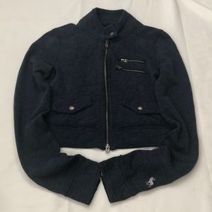 Abercrombie M navy casual light weight jacket.